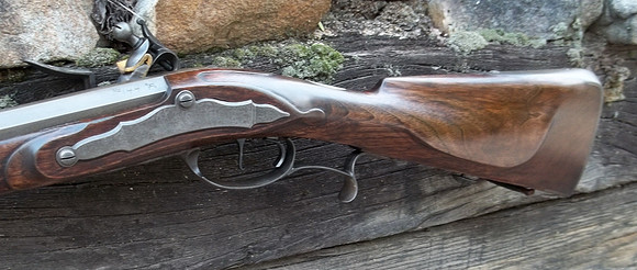 German Jaeger Flintlock Hunting Rifle # 144