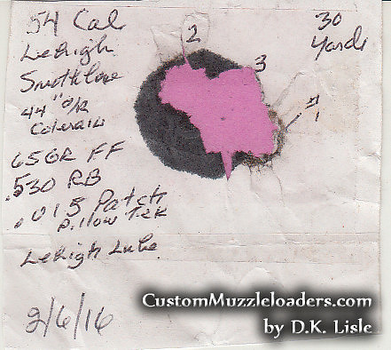 Lehigh Valley .54 Caliber Smoothbore Target